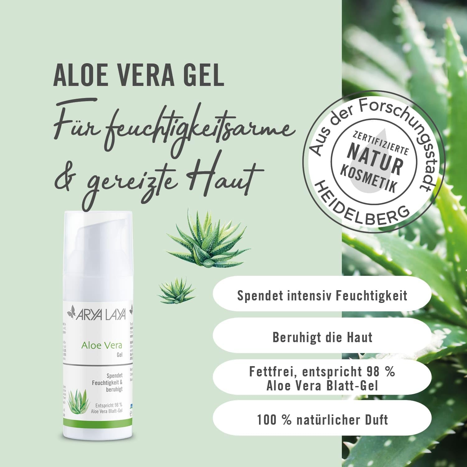 arya-laya-aloe-vera-gel-150-ml-mit-98-bio-aloe image 2