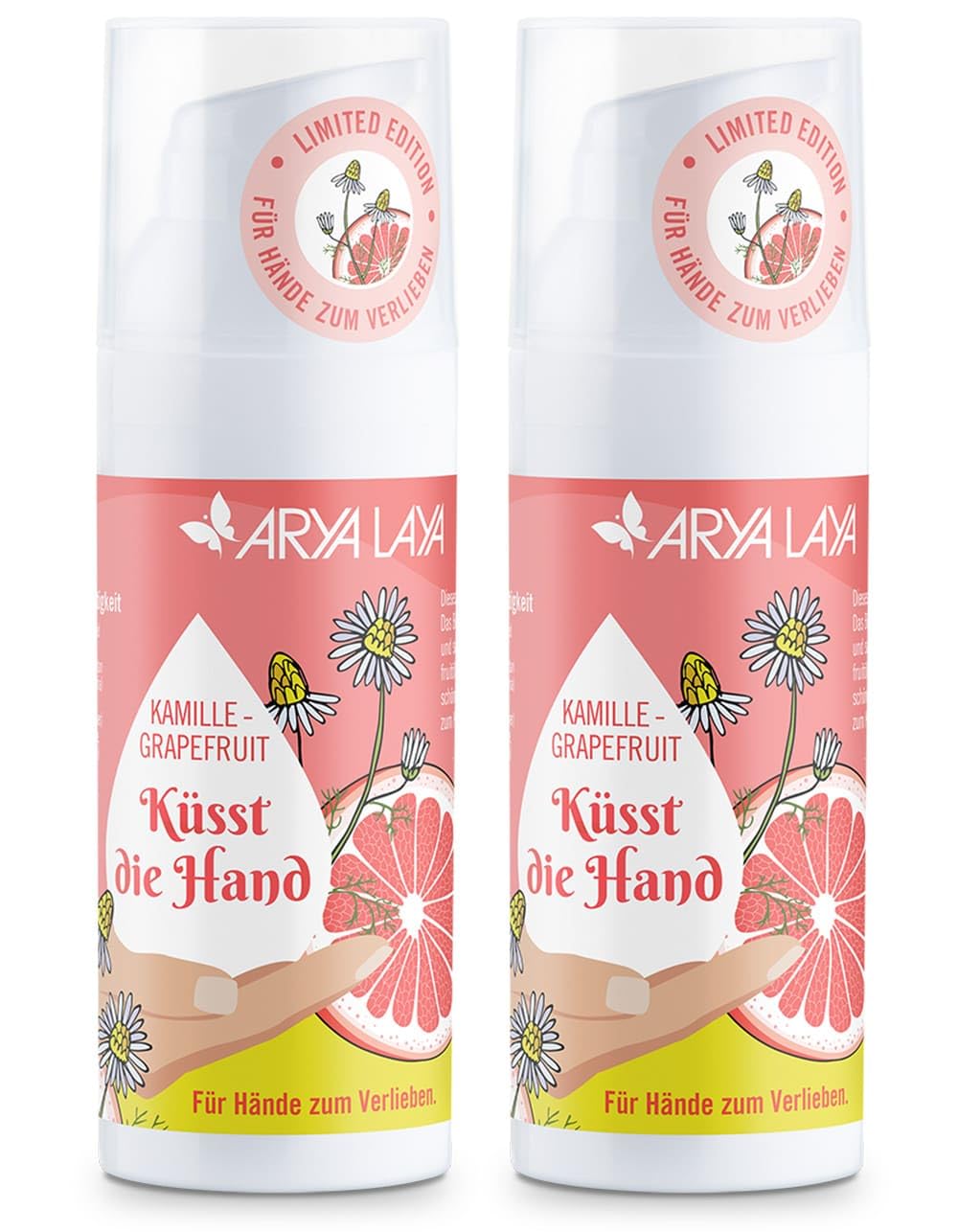 arya-laya-kamille-grapefruit-handcreme-2x50-ml-naturkosmetik image 1