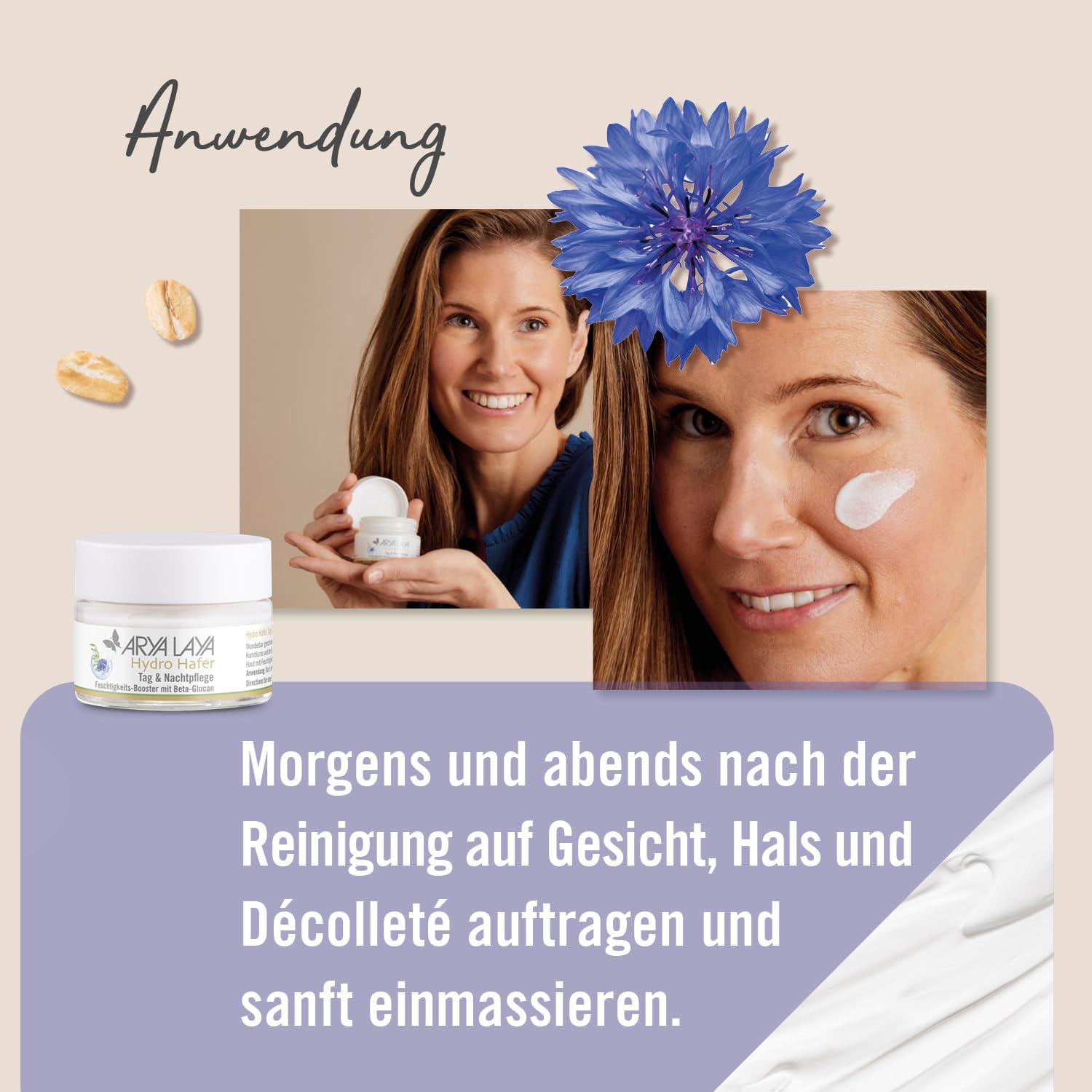 arya-laya-hydro-hafer-creme-50-ml-sensible-haut image 4