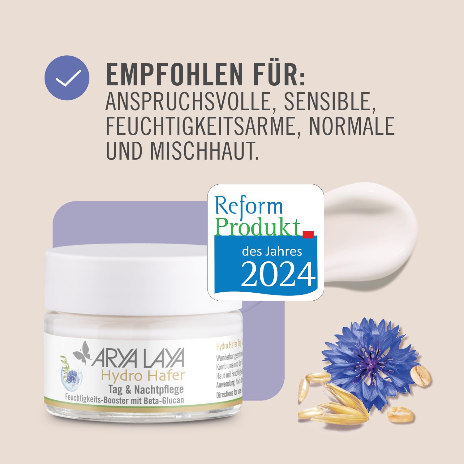 arya-laya-hydro-hafer-creme-50-ml-sensible-haut image 6