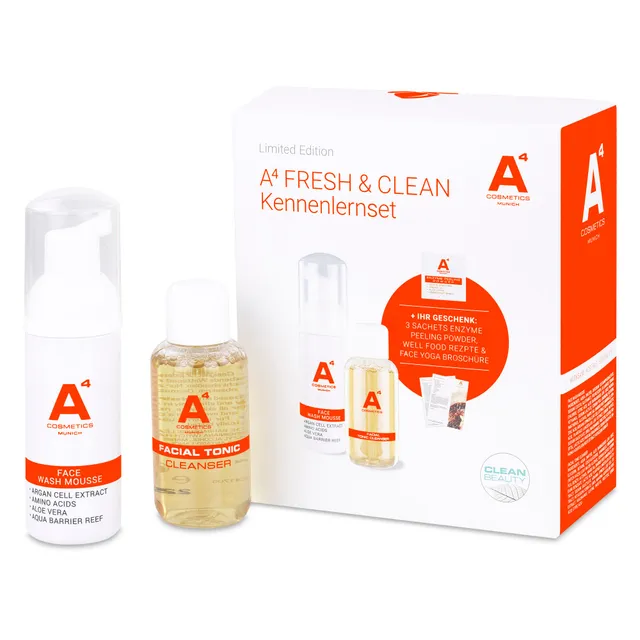 a4-fresh-clean-set-reinigung-mousse-tonic-und-peeling image 1