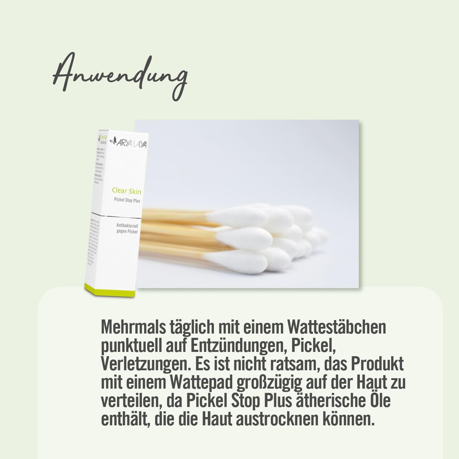 arya-laya-clear-skin-pickel-stop-plus-pickeltupfer-10-ml image 4